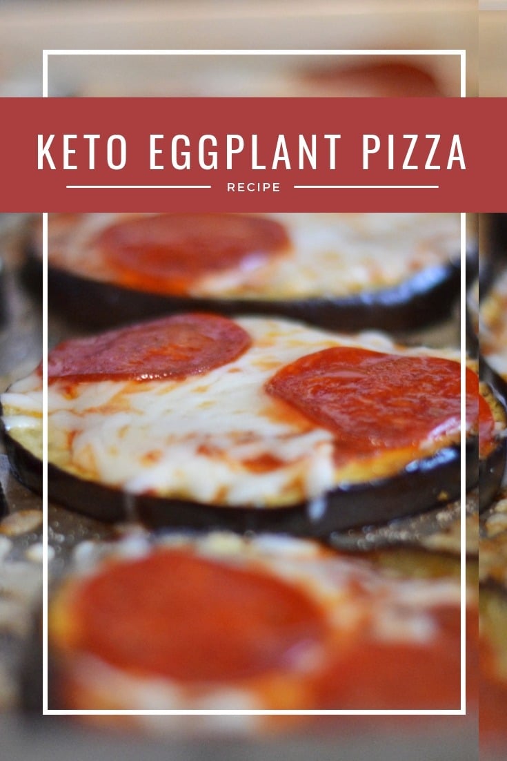 Keto Eggplant Pepperoni Pizza