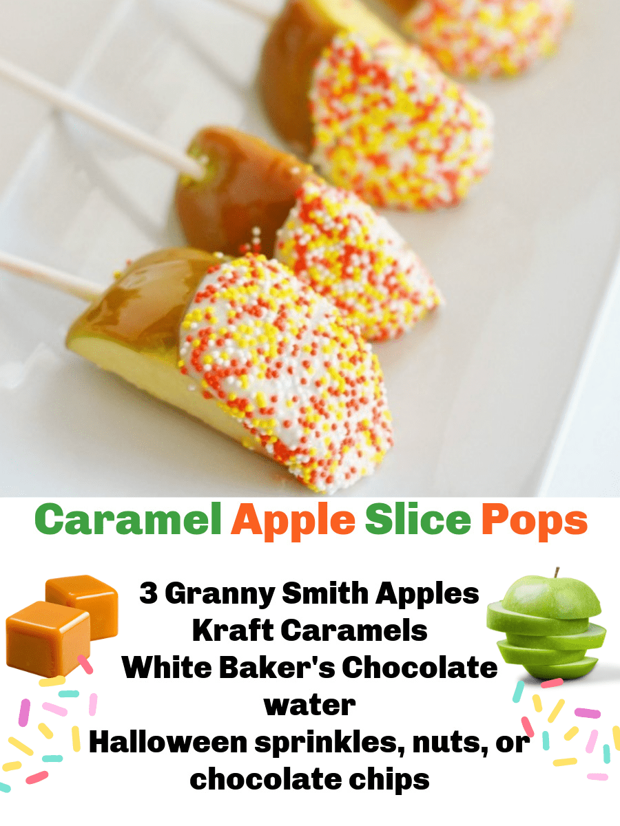 Mini Caramel Apple Pops