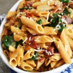 bacon-spinach-pasta-dish