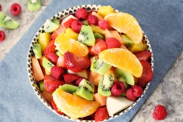 Colorful fruit salad