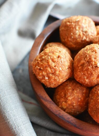 No Bake Pumpkin balls