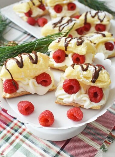 Chocolate and Raspberries Cream Puffs1