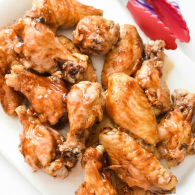 Baked Honey Garlic Wings with Ginger