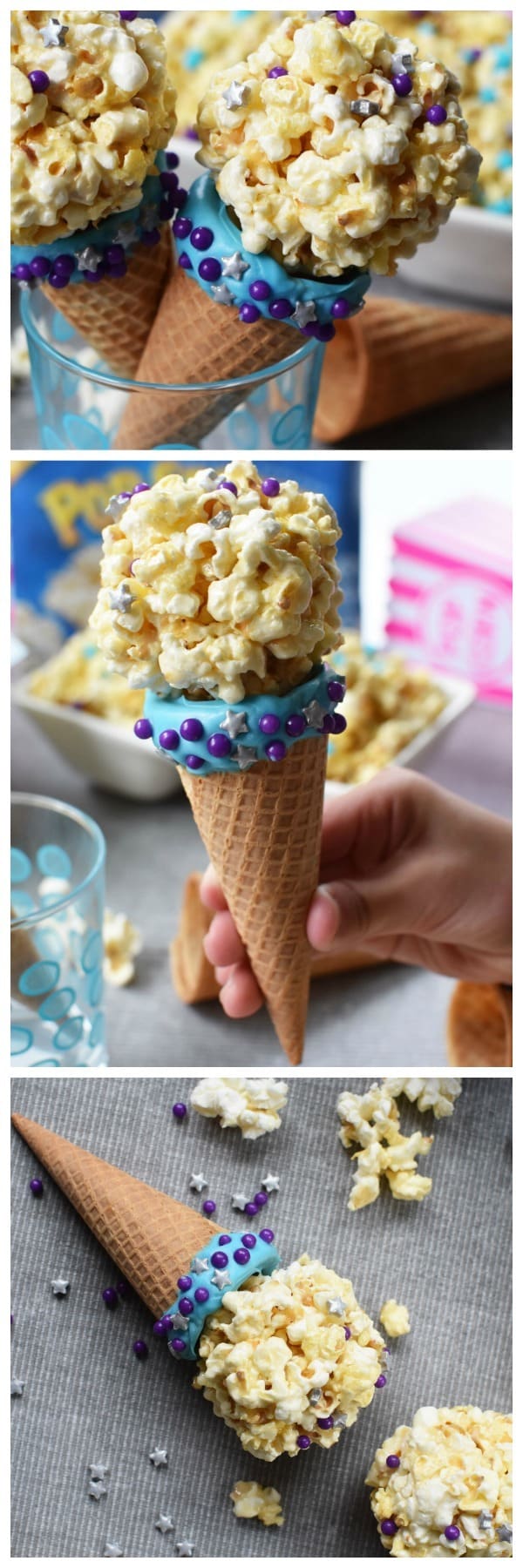 Ice Cream Cone Popcorn Balls