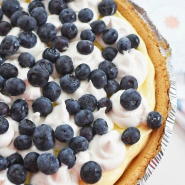 Blueberry Buttermilk Pudding pie recipe 1