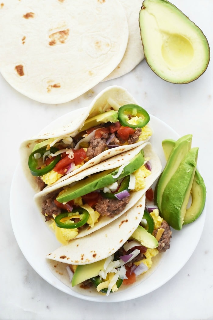 Make your own breakfast tacos