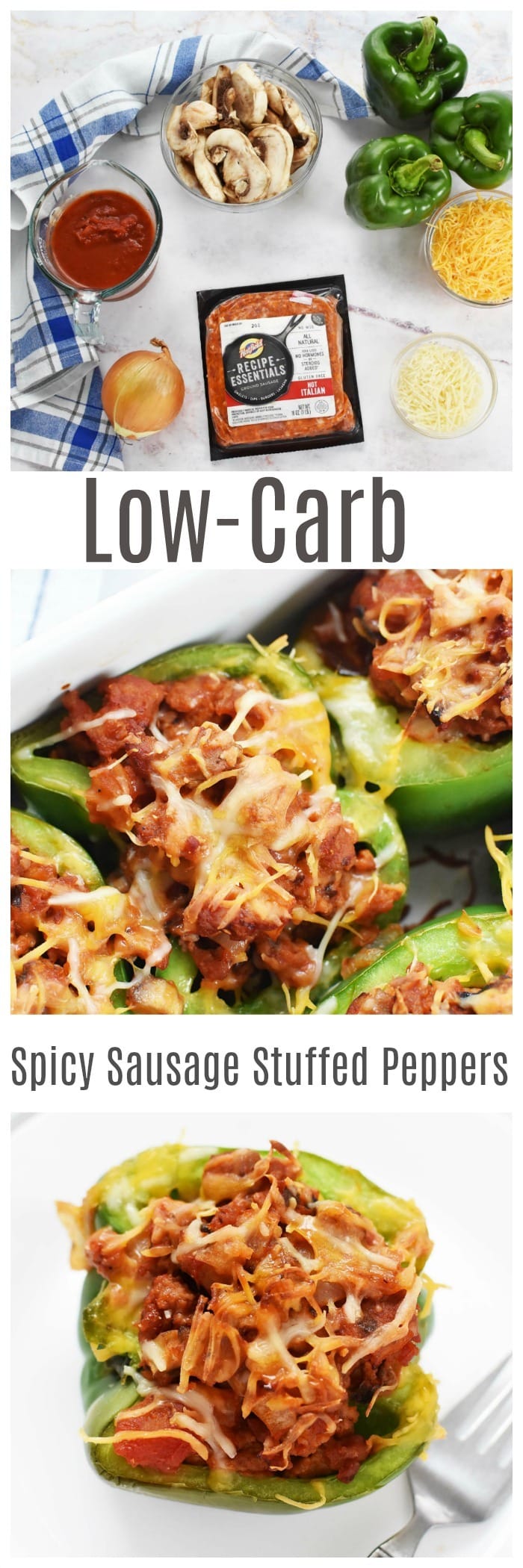Low Carb Hatfield® Sausage Stuffed Peppers