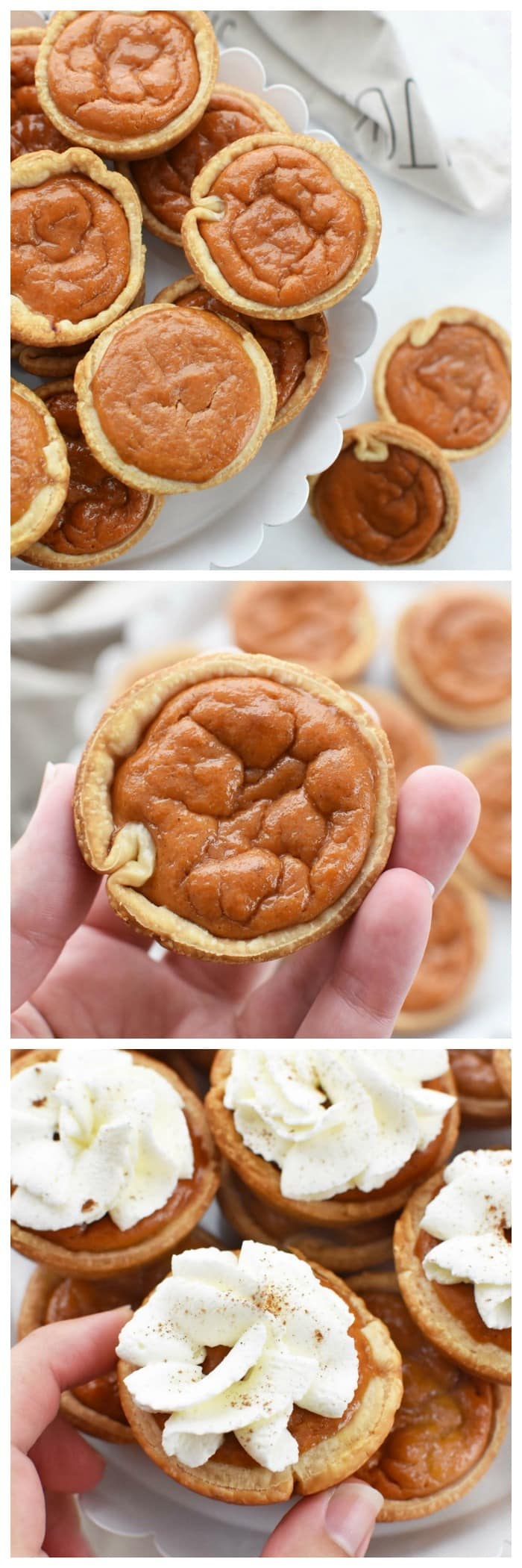 Mini Pumpkin Pies in a Muffin Tin