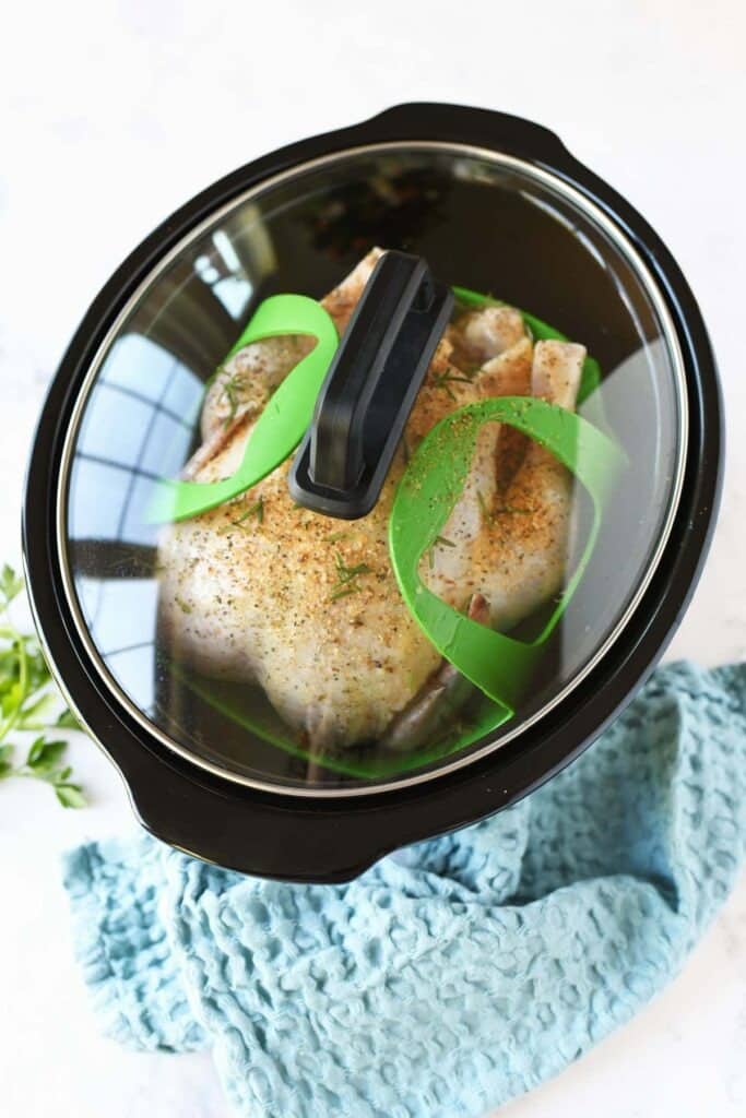 Slow Cooker Whole Chicken - Sizzling Eats