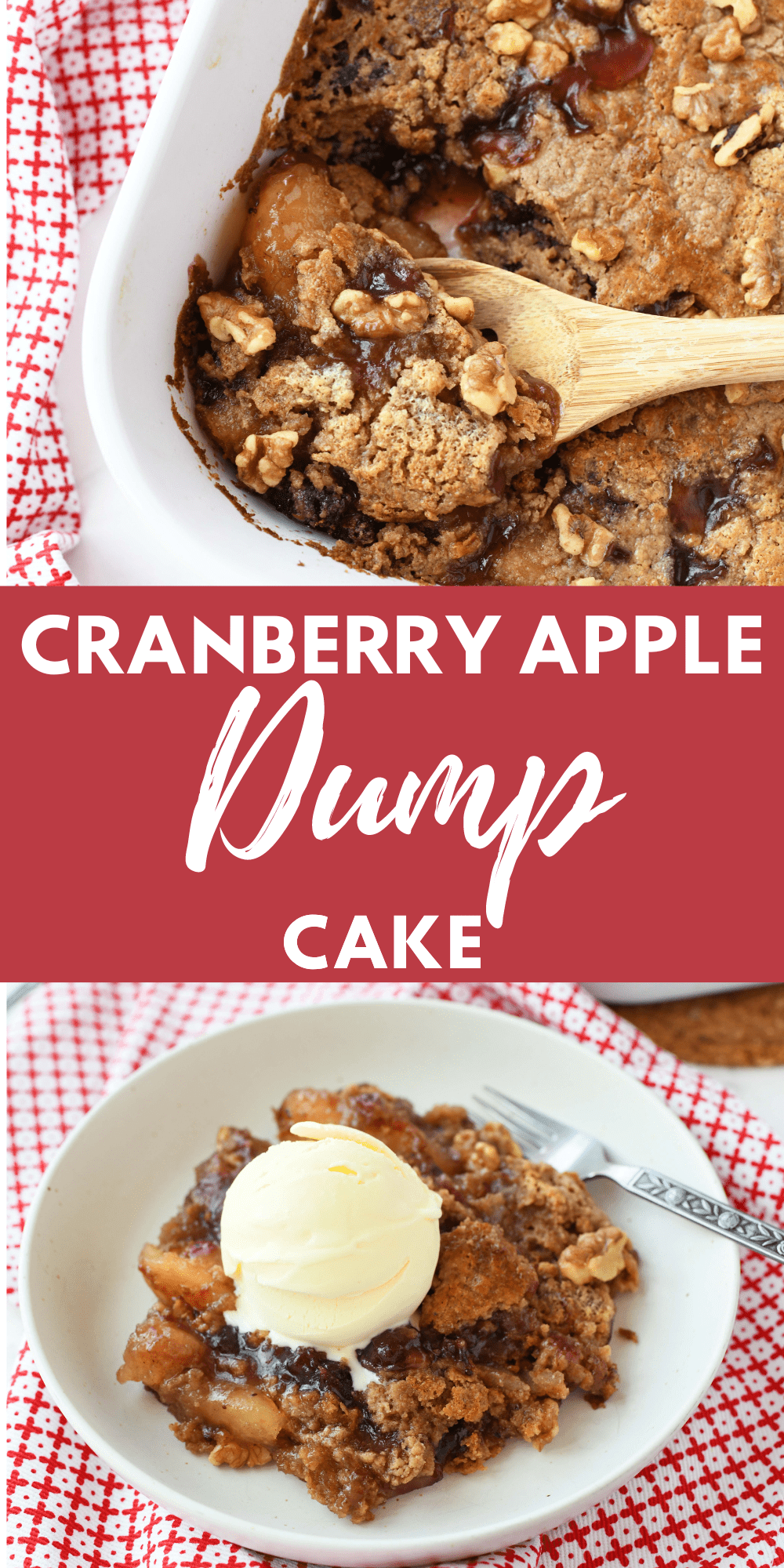 Fall Cranberry Apple Dump Cake