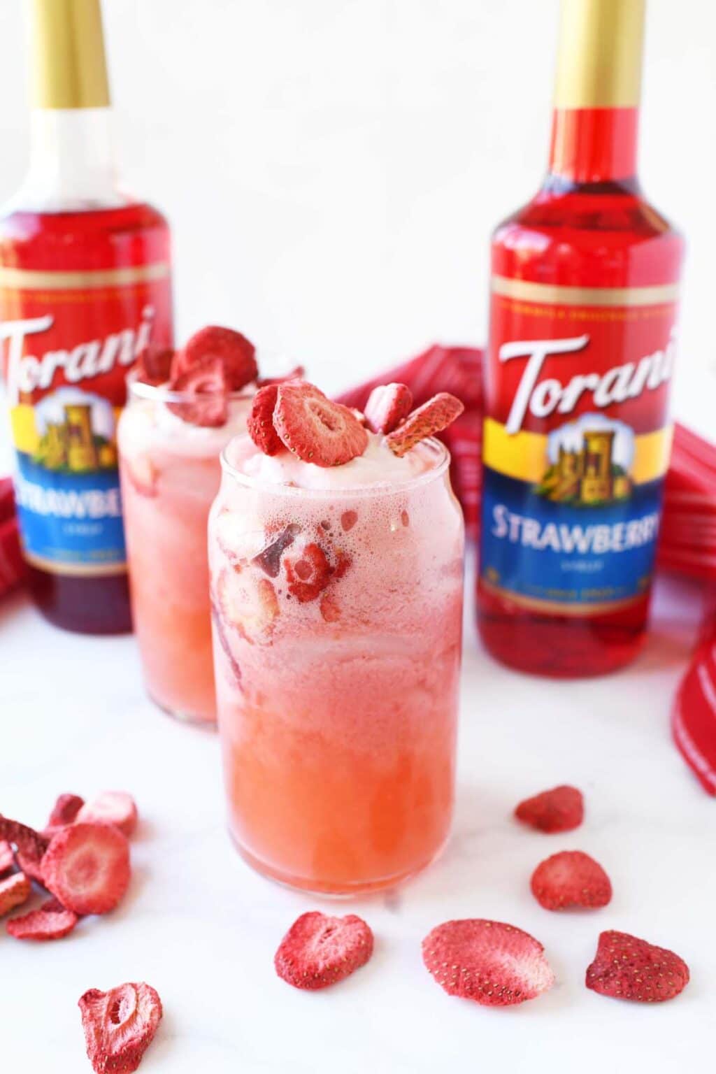Pink Dri Strawberry Pink Drink Recipe - So Refreshing - Sizzling Eats